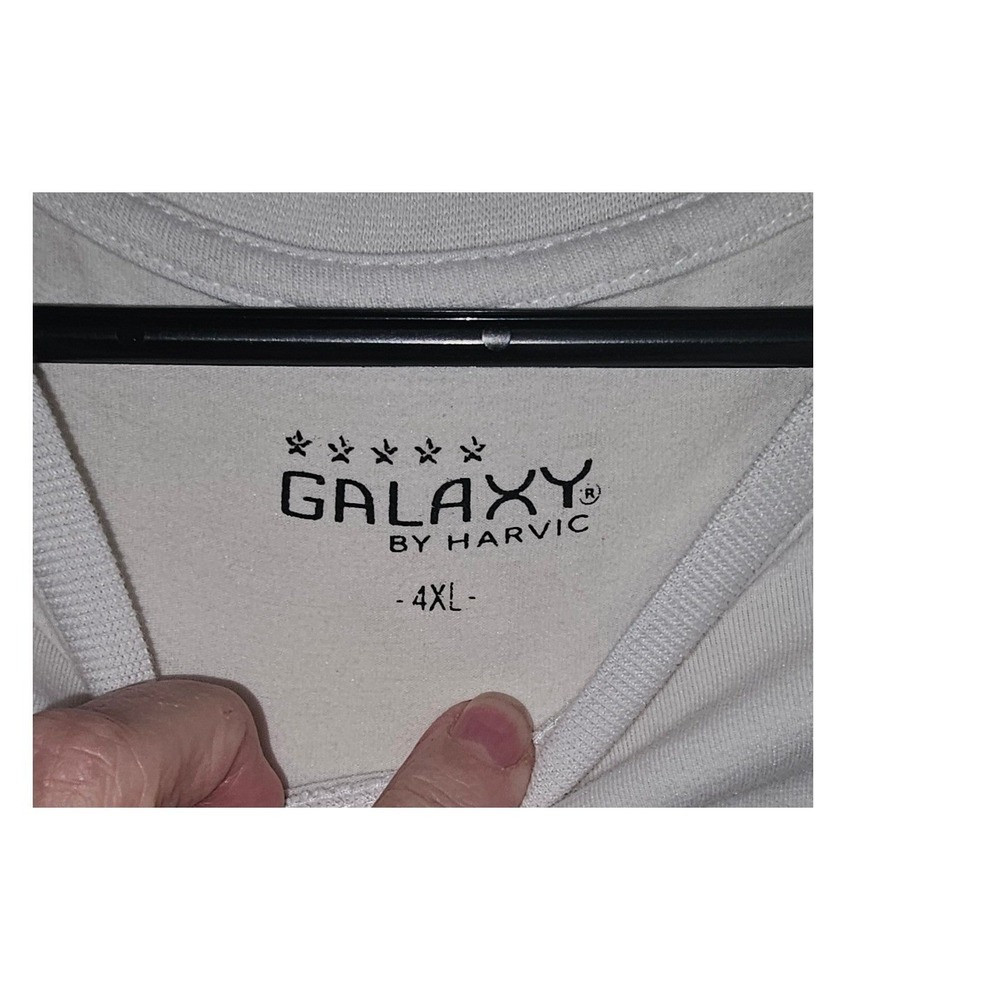 Galaxy‎ by Harvic Mens Savage Graphic T-Shirt White Crew Neck 4XL Streetwear Tee - Picture 2 of 5